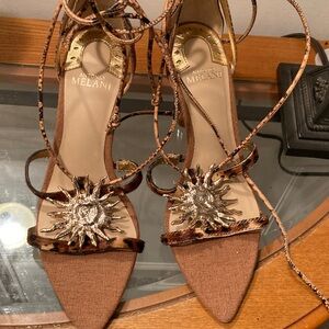 Antonio Melani Leopard and Gold Heels